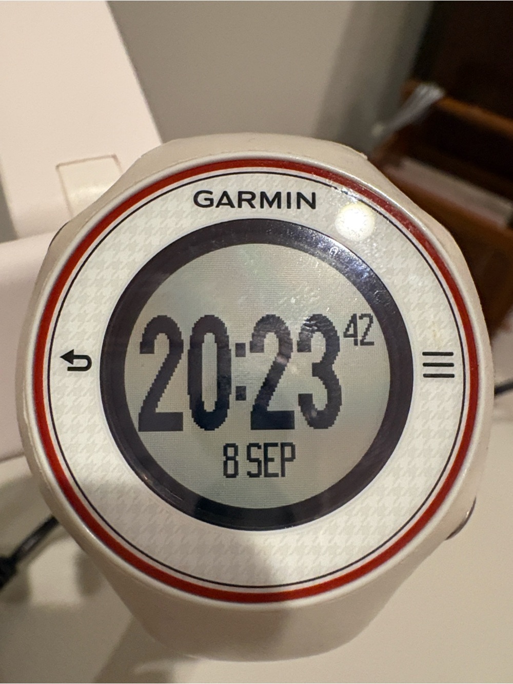 garmin Approach A3 White and Red Accent Digital GPS Golf Watch